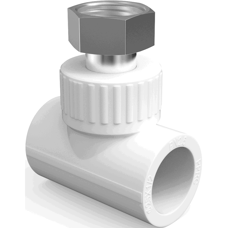 Mexen PPR té avec demi-raccord fileté soudé pour tuyaux PPR 25 x 3/4 GF x 25 - W97347-2534F25-00