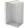 Mexen Rox lükand dušikabiin 120 x 110 cm, läbipaistev, kuldne harjatud - 8C2-120-110-55-00