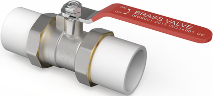 Mexen PPR vanne à bille avec raccords filetés PP soudé pour tuyaux PPR 50 x 50 - W97350-50-00