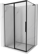 Mexen Rox L συρόμενη αριστερή καμπίνα ντους 105 x 90 cm, μαύρο πλαίσιο, μαύρη