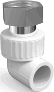Mexen PPR Bogen mit Halbverschraubung, schweißbar für PPR Rohre 20 x 3/4 IG - W97353-2034F-00