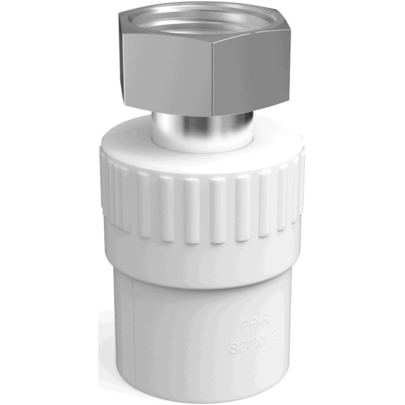 Mexen PPR connector with half-thread weldable for PPR pipes 20 x 1/2 FF - W97354-2012F-00