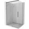 Mexen Rox Schiebeduschkabine 120 x 80 cm, transparent, gebürstet gun gray - 8C2-120-080-66-00