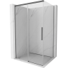 Mexen Rox douchecabine schuifdeur 100 x 85 cm, transparant, geborsteld gun grijs - 8C2-100-085-66-00