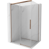 Mexen Rox schuifbare douchecabine 95 x 85 cm, transparant, roze goud - 8C2-095-085-60-00