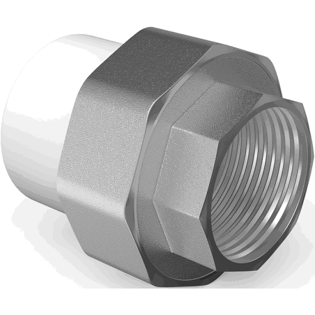 Mexen PPR Muffenschraubverbindung, geschweißt für PPR-Rohre 50 x 6/4 IG - W97355-5064F-00