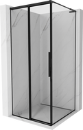 Mexen Rox L lijeva klizna tuš kabina 100 x 100 cm, crni okvir, crna - 8C2L-100-100-70-70-L