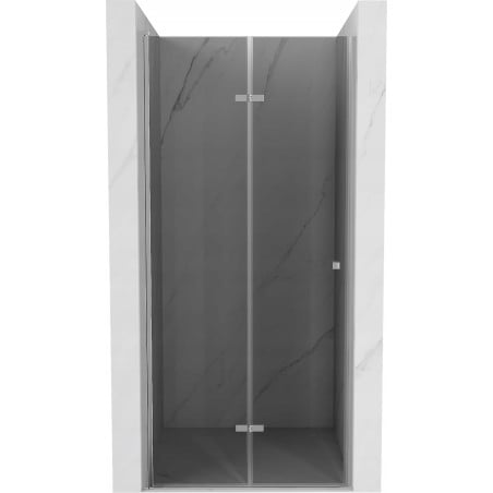 Mexen Lima 90 cm foldable shower door, graphite, chrome - 856-090-000-01-40