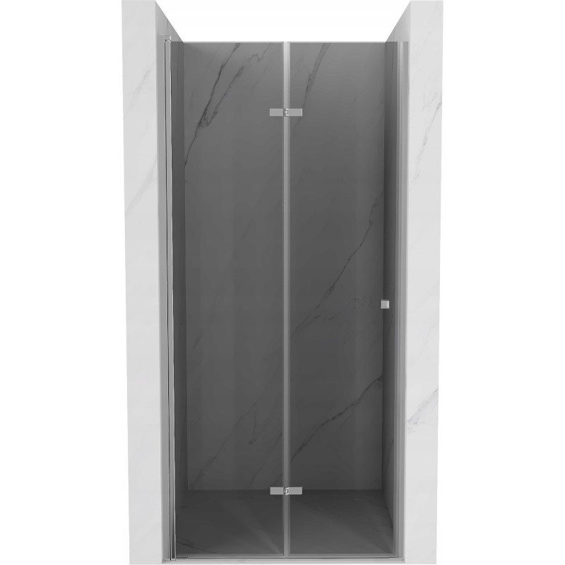 Mexen Lima folding shower doors 120 cm, graphite, chrome - 856-120-000-01-40