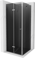 Mexen Lima folding shower cabin 70 x 70 cm, graphite, chrome - 856-070-070-01-40