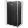 Mexen Lima folding shower enclosure 70 x 110 cm, graphite, chrome - 856-070-110-01-40