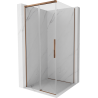 Mexen Rox Duschkabine, verschiebbar 90 x 90 cm, transparent, Roségold - 8C2-090-090-60-00