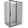 Mexen Rox L Duschkabine Schiebetür rechts 90 x 70 cm, schwarzer Rahmen, schwarz - 8C2L-090-070-70-70-P