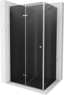 Mexen Lima Faltduschkabine 80 x 120 cm, graphit, chrom - 856-080-120-01-40
