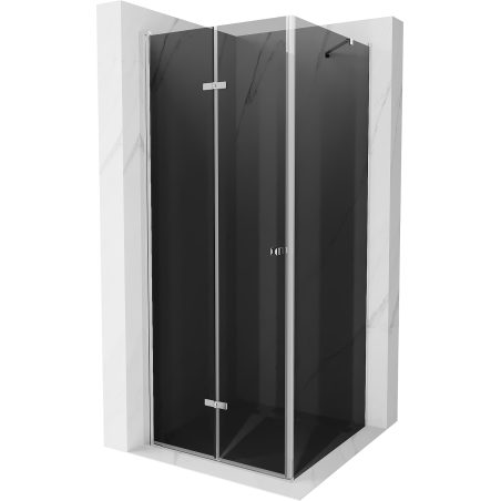 Mexen Lima cabine de douche pliante 90 x 90 cm, graphite, chrome - 856-090-090-01-40