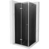 Mexen Lima 100 x 100 cm Folding Shower Cabin, Graphite, Chrome - 856-100-100-01-40