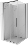 Mexen Rox Rutschend Duschkabinn 110 x 110 cm, transparent, gebiergten Gun Gray - 8C2-110-110-66-00