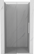 Mexen Rox schuifdouchedeur 115 cm, transparant, wit - 8C2-115-000-20-00