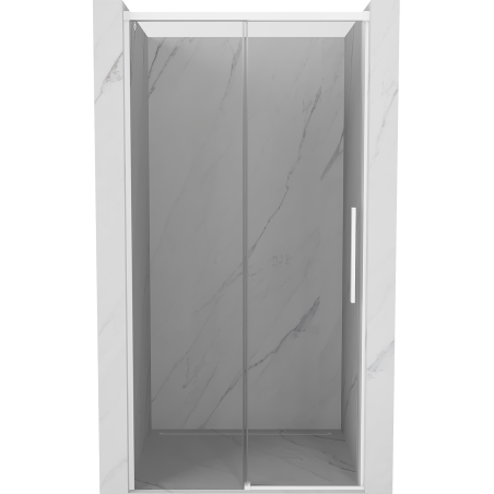 Mexen Rox schuifdouchedeur 135 cm, transparant, wit - 8C2-135-000-20-00