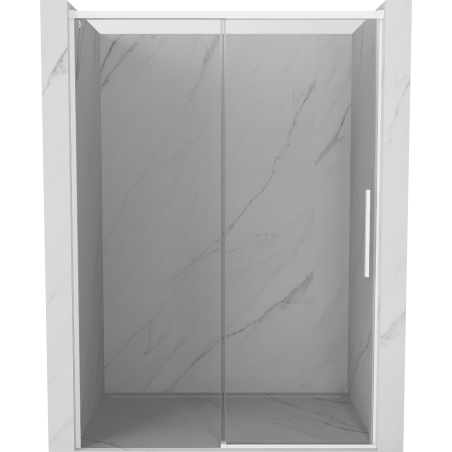 Mexen Rox Schiebetüren Duschkabine 145 cm, transparent, weiß - 8C2-145-000-20-00
