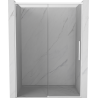Mexen Rox Schiebetüren Duschkabine 145 cm, transparent, weiß - 8C2-145-000-20-00