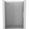 Mexen Rox sliding shower doors 150 cm, transparent, white - 8C2-150-000-20-00
