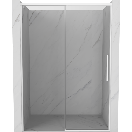 Mexen Rox sliding shower doors 160 cm, transparent, white - 8C2-160-000-20-00