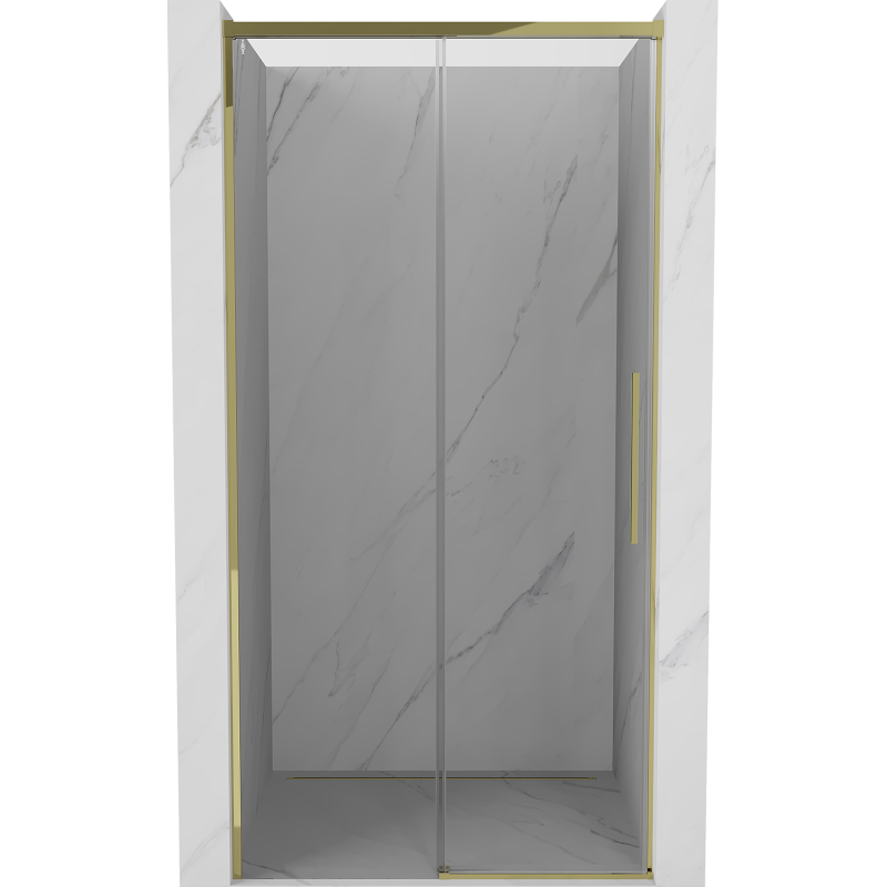 Mexen Rox portas de duche de correr 100 cm, transparentes, douradas - 8C2-100-000-50-00