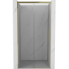 Mexen Rox Schiebetür Duschwand 135 cm, transparent, gold - 8C2-135-000-50-00