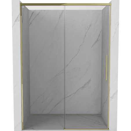 Mexen Rox portes de douche coulissantes 140 cm, transparentes, dorées - 8C2-140-000-50-00