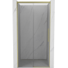 Mexen Rox porte de douche coulissante 120 cm, transparent, or brossé - 8C2-120-000-55-00