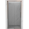 Mexen Rox Schiebetür Dusche 100 cm, transparent, Roségold - 8C2-100-000-60-00
