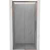 Mexen Rox porte de douche coulissante 115 cm, transparent, or rose - 8C2-115-000-60-00