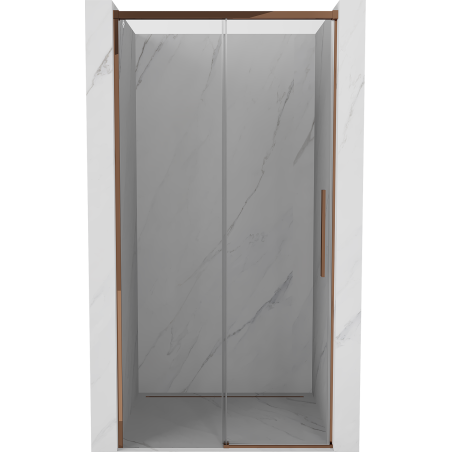 Mexen Rox Schiebetür für die Dusche 120 cm, transparent, Roségold - 8C2-120-000-60-00