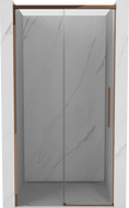 Mexen Rox klizna vrata za tuširanje 130 cm, prozirna, ružičasto zlato - 8C2-130-000-60-00