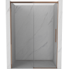 Mexen Rox Schiebetür-Duschwand 140 cm, transparent, Roségold - 8C2-140-000-60-00