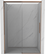 Mexen Rox lükand-dušiuksed 140 cm, läbipaistev, roosa kuld - 8C2-140-000-60-00