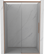 Mexen Rox bīdāmās dušas durvis 140 cm, caurspīdīgas, noturīgi matēts varš - 8C2-140-000-65-00