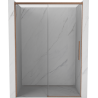 Mexen Rox Schiebetüren Duschwand 155 cm, transparent, gebürstetes Kupfer - 8C2-155-000-65-00