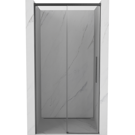 Mexen Rox schuifdouchedeur 100 cm, transparant, geborsteld gun gray - 8C2-100-000-66-00