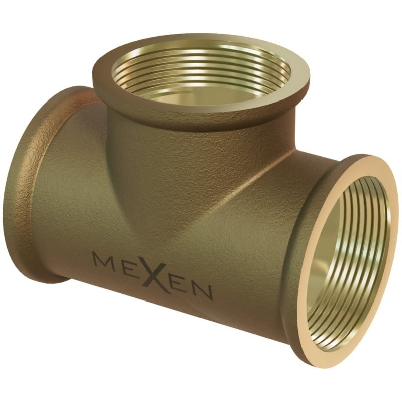 Mexen BRASS Messing T-Stück 5/4 IG x 5/4 IG x 5/4 IG - W97403-545454