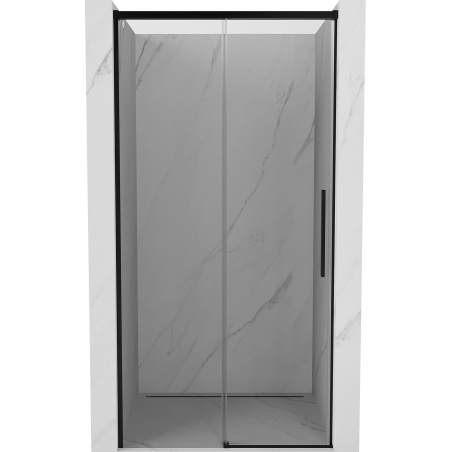 Mexen Rox drzwi prysznicowe rozsuwane 115 cm, transparent, czarne - 8C2-115-000-70-00