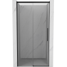 Mexen Rox Schiebetür-Duschwand 130 cm, transparent, schwarz - 8C2-130-000-70-00