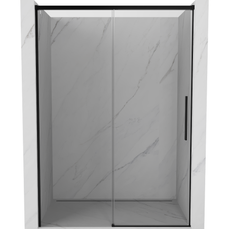 Mexen Rox Schiebetür 140 cm, transparent, schwarz - 8C2-140-000-70-00