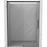 Mexen Rox Schiebeduschtür 155 cm, transparent, schwarz - 8C2-155-000-70-00