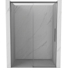 Mexen Rox 140 cm Sliding Shower Door, Transparent, Gun Metal - 8C2-140-000-95-00