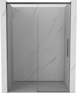 Mexen Rox lükanddushuks 140 cm, läbipaistev, püssimetalli värvi - 8C2-140-000-95-00