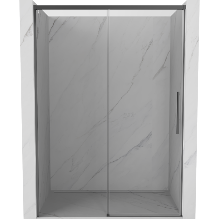 Mexen Rox drzwi prysznicowe rozsuwane 150 cm, transparent, gun metal - 8C2-150-000-95-00