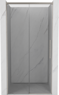 Mexen Rox klizna vrata za tuš s kliznim otvaranjem 130 cm, prozirna, brušeni nikal - 8C2-130-000-97-00