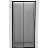 Mexen Rox schuifdeur voor douche links 120 cm, zwart frame, zwart - 8C2-120-000-70-70-L